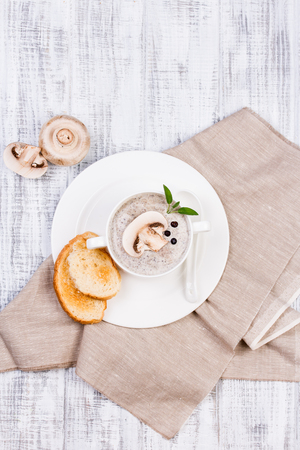 Creamy Mushroom Soupの写真素材