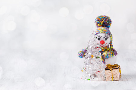 christmas decoration with vintage toysの写真素材