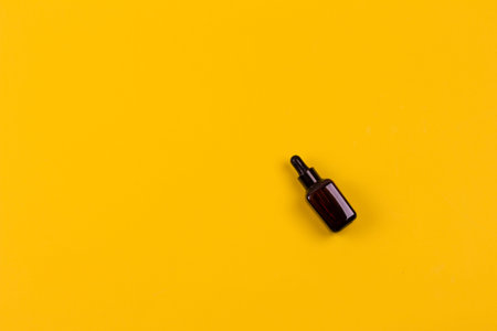 Cosmetic Bottle on a color background. Healthy lifestyle concept.
