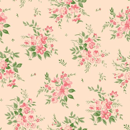 Vintage flower design.のイラスト素材