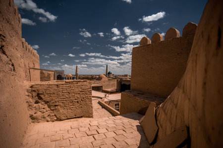 Kasbah of Khiva, Uzbekistan. UNESCO World Heritage Site.の写真素材