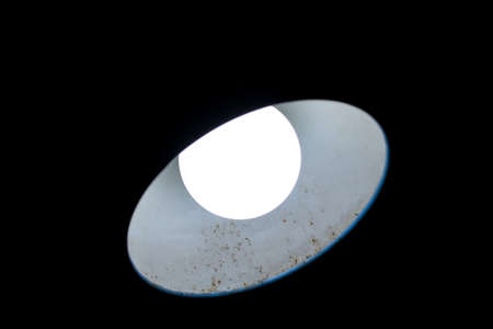 View from a close distance the study table lampの写真素材