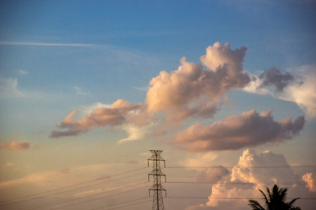 Very beautiful twilight cloud background