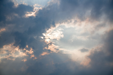 Very beautiful evening cloud background