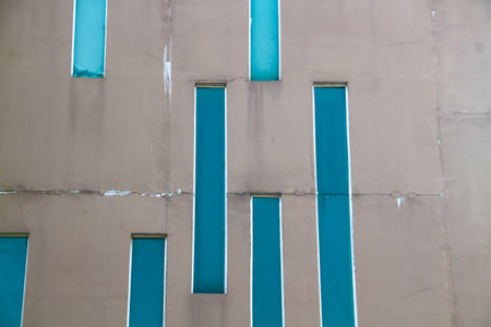 Abstract of modern building in the city for background used and designの写真素材