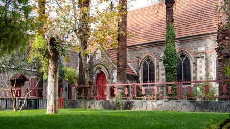 Alsancak, Izmir / Turkey - 12/20/2019: Saint John the Evangelist Anglican Church.
