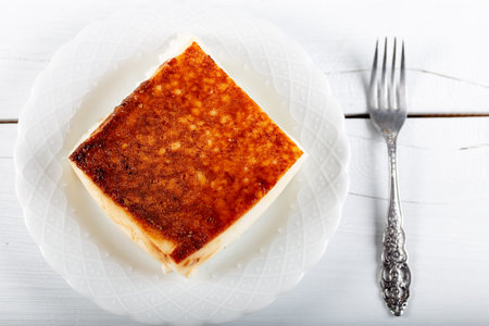 Turkish Traditional Desert Kazandibi. Milk Pudding