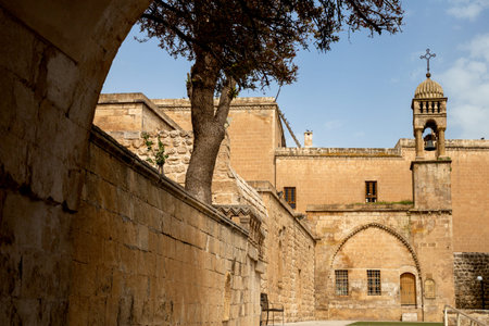 View of the walls of the old city of Jerusalem, Israel.