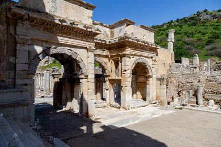 The ruins of an ancient city of Ephesus, Izmir, Turkey.