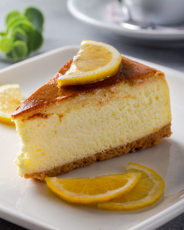 Lemon curd cheesecake.