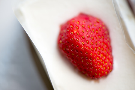 japanese strawberry short cakeの写真素材