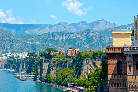 Sorrento coast, Italy. Famous touristic destinationの写真素材