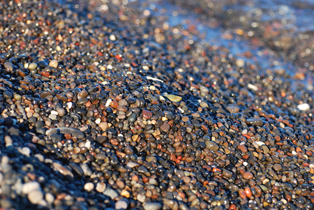 Stone beach backgroundの写真素材