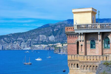 Beautiful panoramic view of Sorrento coast, Italyの写真素材
