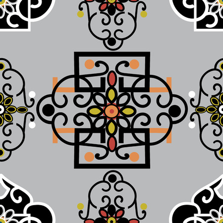 Vector Illustration of stylized, abstract, coral, bright, colourful.の写真素材