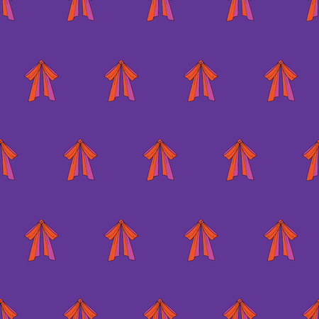 Geometric bow tie vector pattern in lilac, coral and purple. Seamless repeat pattern for gift wrap, textile, fabric, scrapbooking and fashion.のイラスト素材