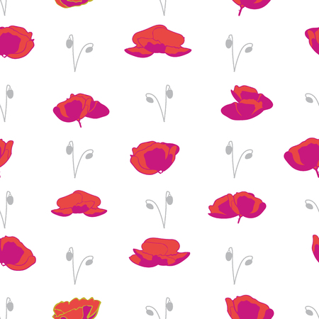 SEAMLESS COLORED ORNATE PATTERN WITH BRIGHT FLORAL ELEMENTS. VECTOR TEMPLATE FOR FABRIC, WALLPAPER, TILE, WRAPPING, COVERS AND CARPETS.の写真素材