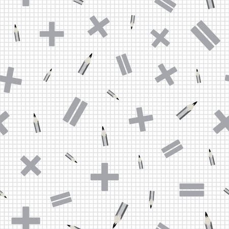 Vector illustration of math symbols.の写真素材