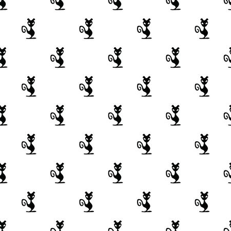 Vector background, illustration with cats in white and black. Seamless pattern for fabric, textile, gifts, wallpaper and scrapbooking.のイラスト素材