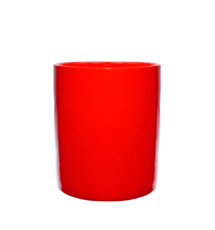 red cup isolatedの写真素材