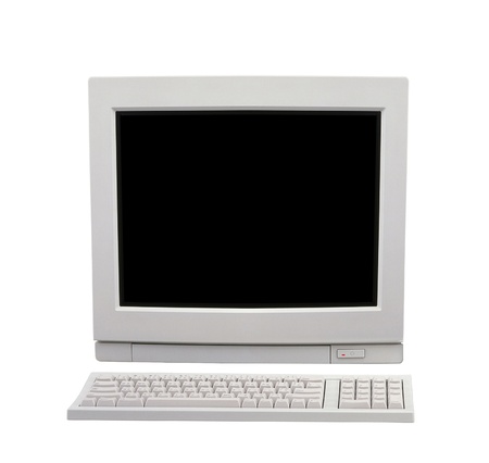 Desktop Computer close up shotの写真素材