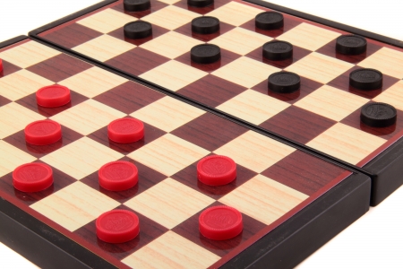 Checkers Board Game backgroundの写真素材