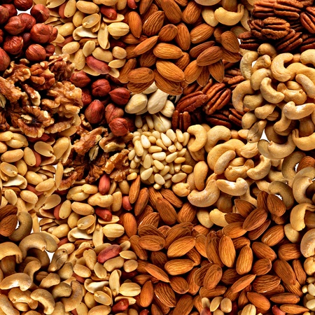 mixed nuts can be used as backgroundの写真素材