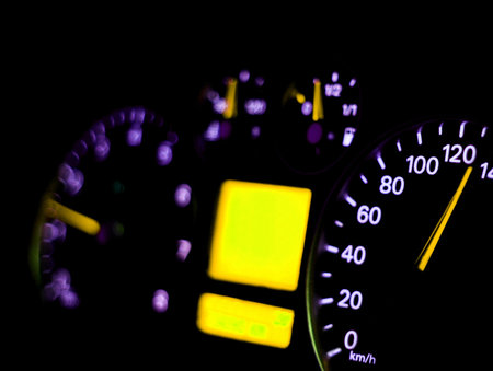 Speedometer close up