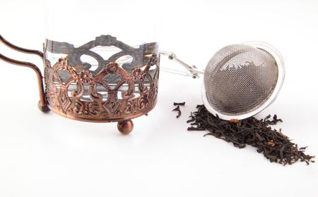 Tea in a mugの写真素材