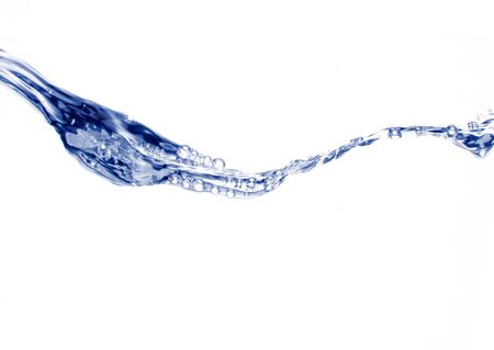 shot of water splash isolated on whiteの写真素材
