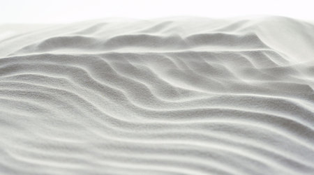Abstract background of white sand ripples at the beachの写真素材