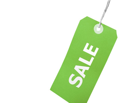 Sale badge isolated on whiteの写真素材