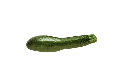 courgette isolated on whiteの写真素材