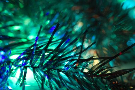 Abstraction blue Christmas backgroundの写真素材