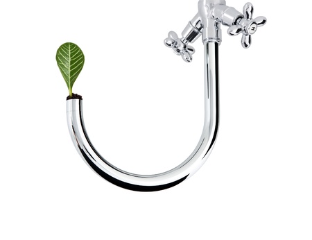 Saving water  Concept の写真素材