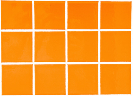 Contemporary yellow Tile glossy mosaic Earthenware materialの写真素材