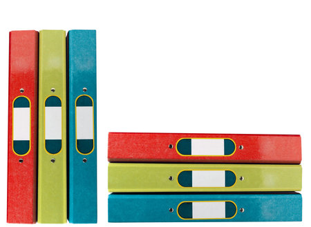 folders for documentsの写真素材