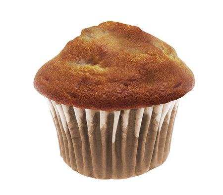 muffin chocolate isolatedの写真素材