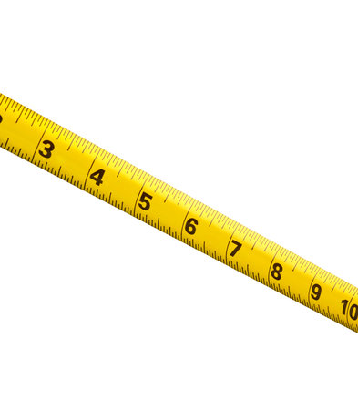Centimeter tape measure close up