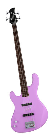 Electric bass guitar isolated