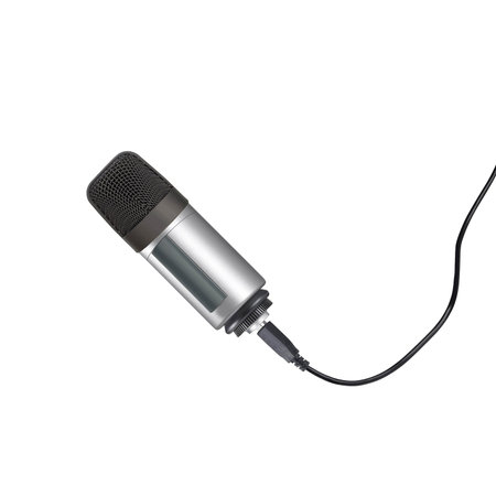 Microphone isolated on the white