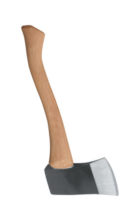 axe isolated on white background