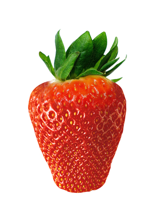 Strawberry isolated on whiteの写真素材