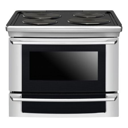 Electric oven isolated on white background