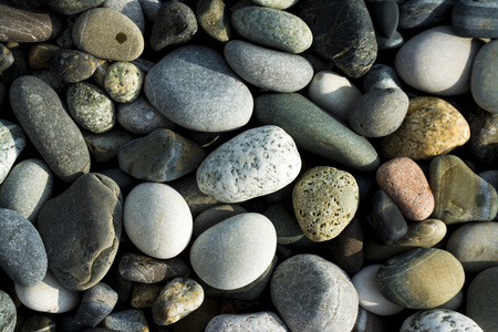 dry pebbles backgroundの写真素材