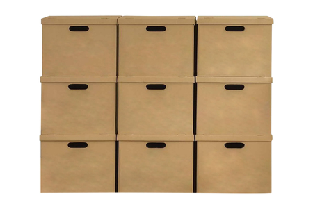 Closed Box Isolated On White Backgroundの写真素材