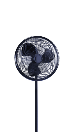 Electric Fan isolated on whiteの写真素材