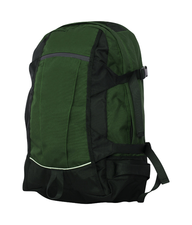 Green School Backpack Isolatedの写真素材