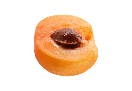apricot on white backgroundの写真素材