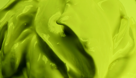 green icecream isolated on whiteの写真素材